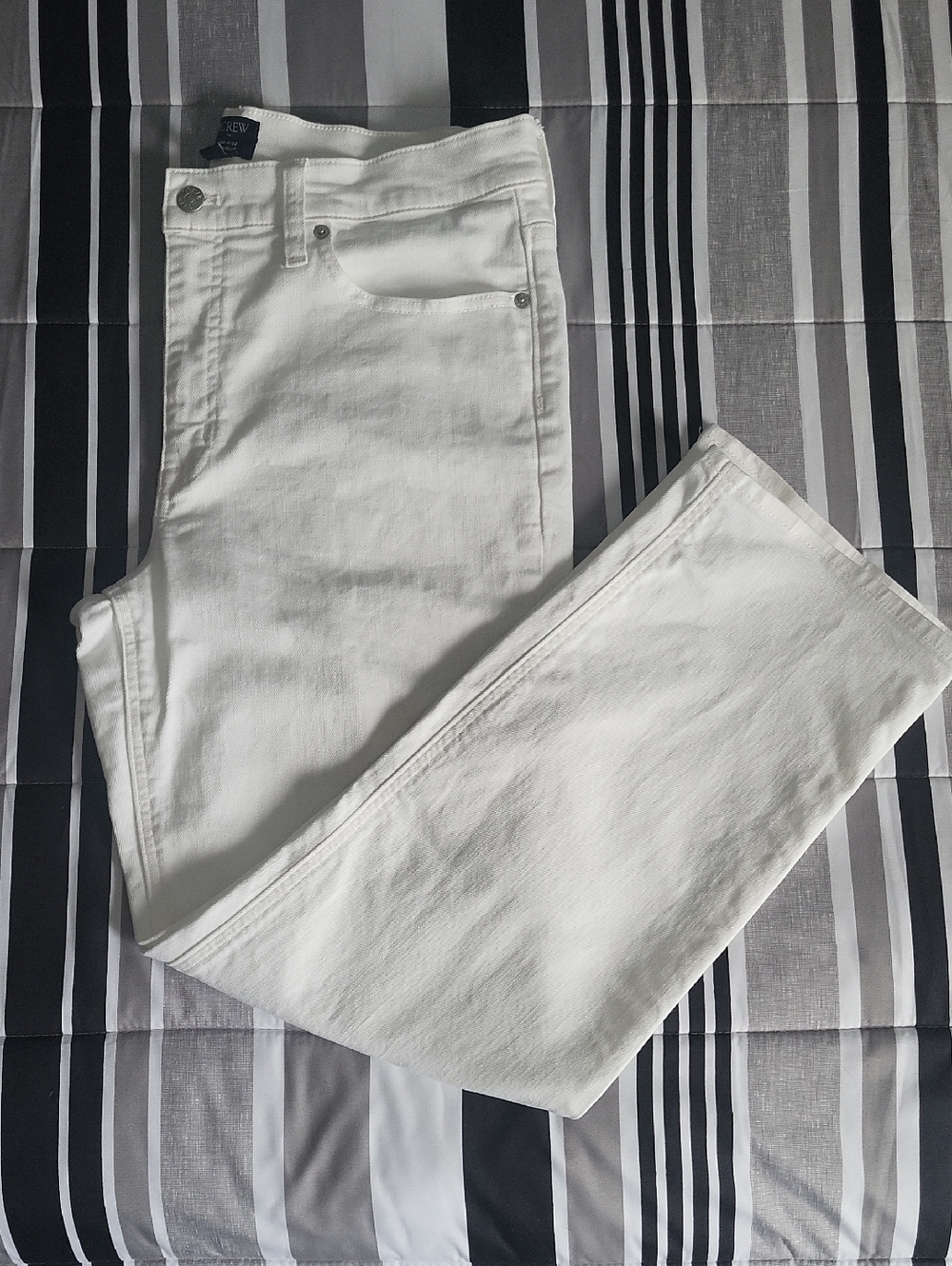 J. CREW FACTORY white Denim